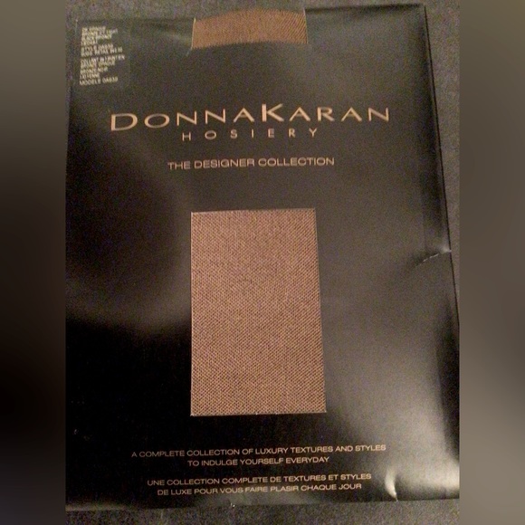 NEW Set 5 Stockings:3 Bronze VIA SPIGA, 1 DONNA KARAN, 1 Black SECRET Diamond- B - Picture 5 of 9